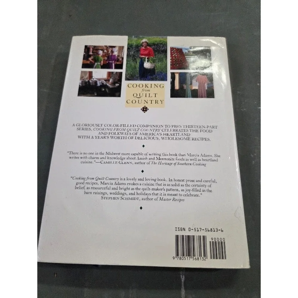 Cooking from Quilt Country Marcia Adams Amish Mennonite Recipes Cookbook PBS